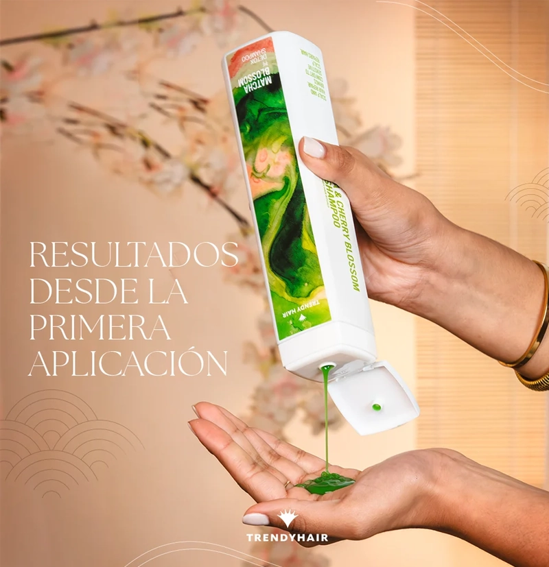 Champú detox Matcha Blossom de TRENDY HAIR BETH'S HAIR Champú detox Matcha Blossom de TRENDY HAIR BETH'S HAIR