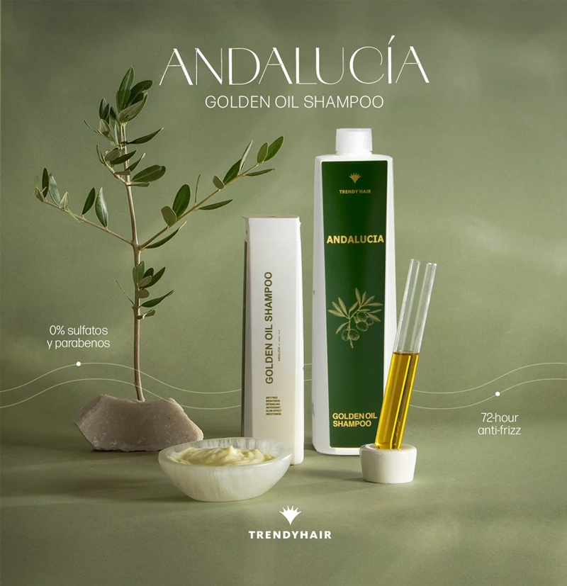 Champú nutritivo antifrizz con aceite de oliva e higo ANDALUCIA de TRENDY HAIR BETH'S HAIR Champú nutritivo antifrizz con aceite de oliva e higo ANDALUCIA de TRENDY HAIR BETH'S HAIR