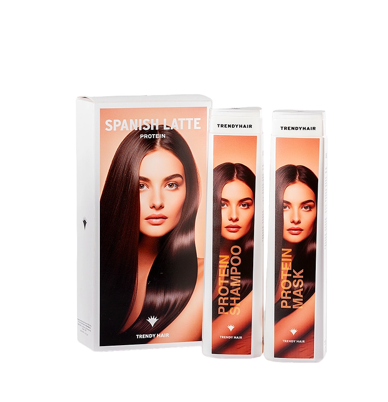 Kit champú y mascarilla con proteínas BAIN SPANISH LATTE de TRENDY HAIR BETH'S HAIR Kit champú y mascarilla con proteínas BAIN SPANISH LATTE de TRENDY HAIR BETH'S HAIR