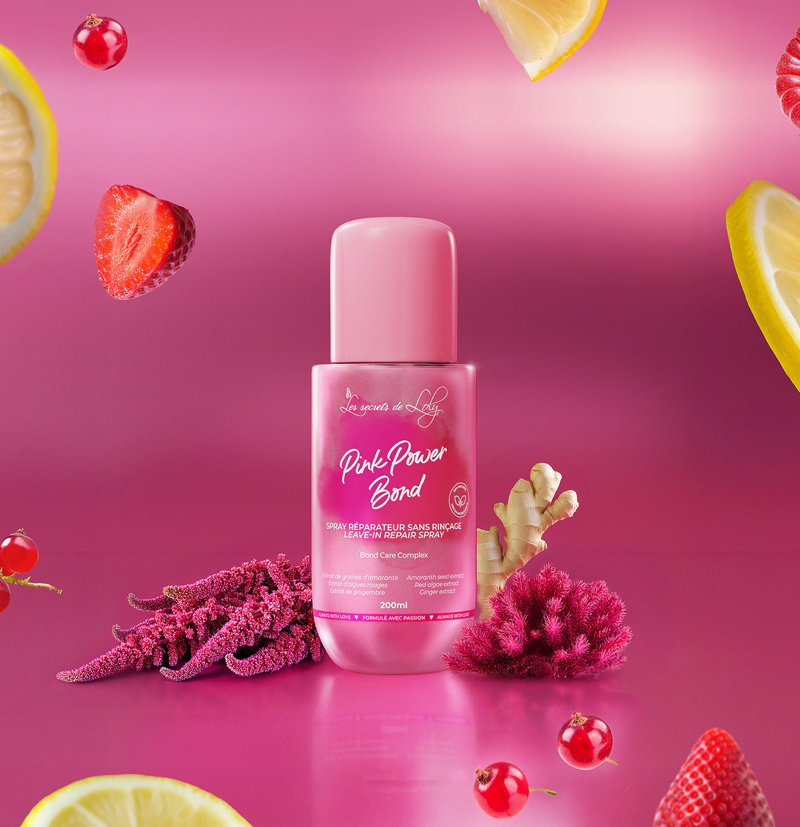 Spray reparador sin aclarado Pink Power Bond de LES SECRETS DE LOLY BETH'S HAIR Spray reparador sin aclarado Pink Power Bond de LES SECRETS DE LOLY BETH'S HAIR