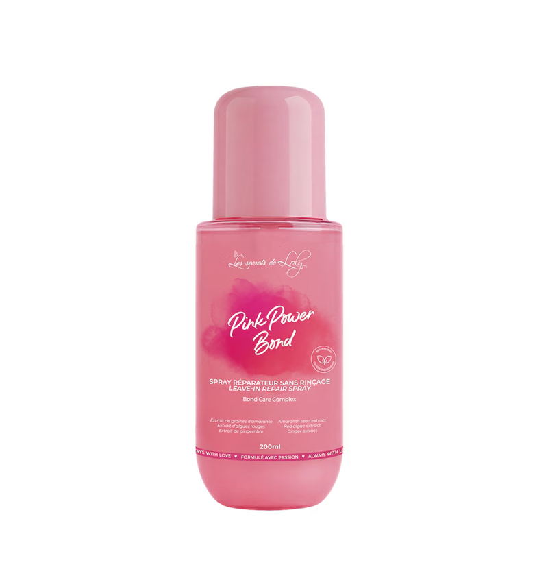 Spray reparador sin aclarado Pink Power Bond de LES SECRETS DE LOLY BETH'S HAIR Spray reparador sin aclarado Pink Power Bond de LES SECRETS DE LOLY BETH'S HAIR
