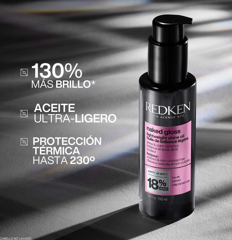 Aceite Capilar ultra ligero naked gloss Acidic Color Gloss de REDKEN BETH'S HAIR Aceite Capilar ultra ligero naked gloss Acidic Color Gloss de REDKEN BETH'S HAIR