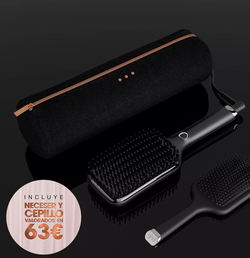 Cepillo eléctrico alisador ghd Glide+ Max gift set negro BETH'S HAIR Cepillo eléctrico alisador ghd Glide+ Max gift set negro BETH'S HAIR
