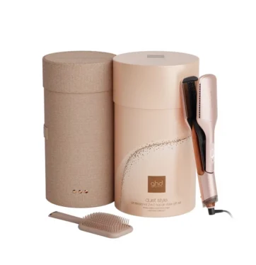 Plancha de aire caliente 2 en 1 GHD duet style gift set beige cashmere BETH'S HAIR