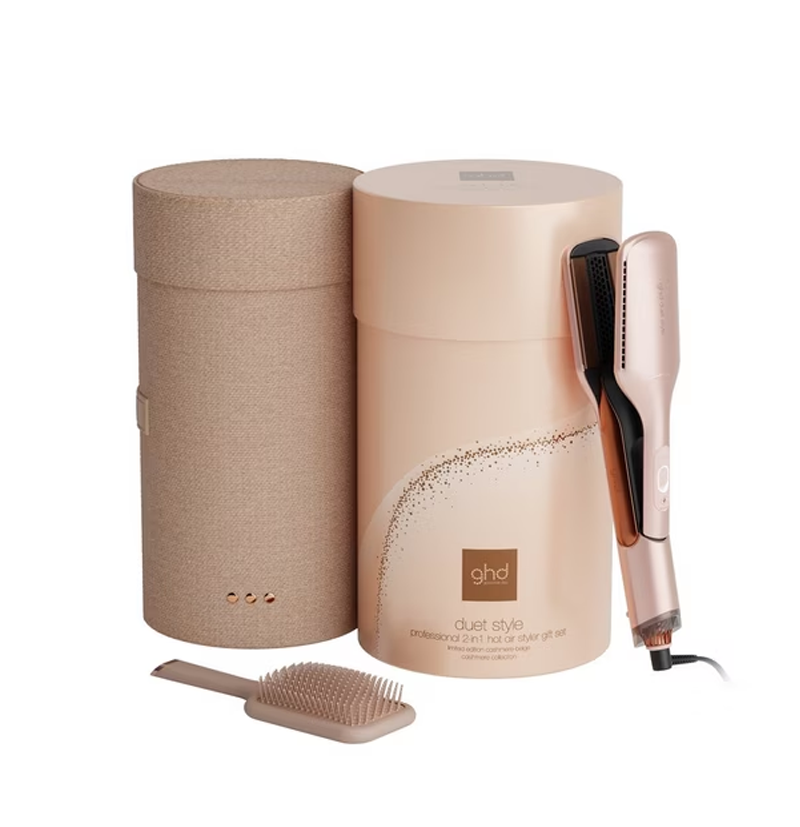 Plancha de aire caliente 2 en 1 GHD duet style gift set beige cashmere BETH'S HAIR Plancha de aire caliente 2 en 1 GHD duet style gift set beige cashmere BETH'S HAIR