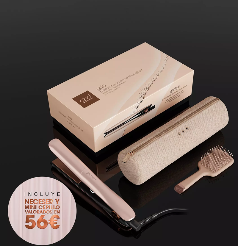 Plancha de pelo GHD gold gift set beige cashmere BETH'S HAIR Plancha de pelo GHD gold gift set beige cashmere BETH'S HAIR