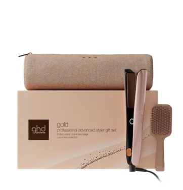 Plancha de pelo GHD gold gift set beige cashmere BETH'S HAIR