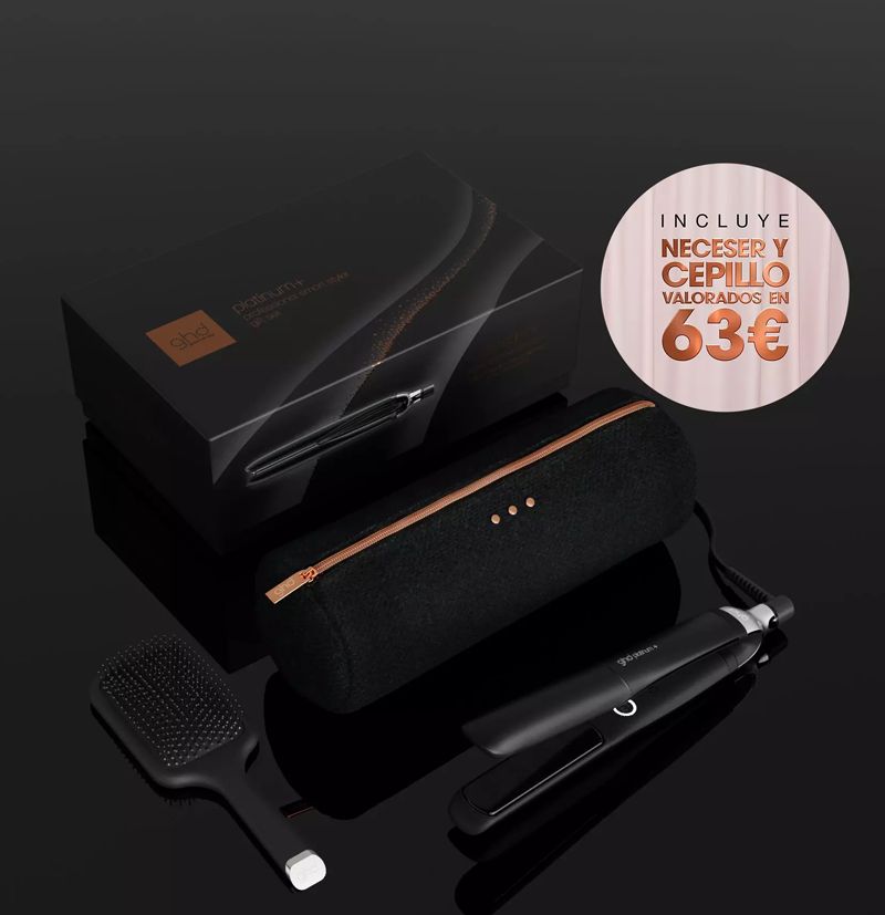 Plancha de pelo ghd platinum+ gift set negro BETH'S HAIR Plancha de pelo ghd platinum+ gift set negro BETH'S HAIR